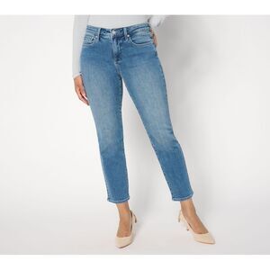 Ryan Simkhai Eyeshop Women's Plus Sz Pants 20W Sheri Slim Ankle Jean Blue